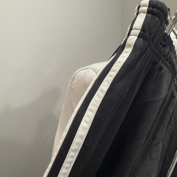 Adidas Black Track Pants with White Stripes - Picture 6 of 8